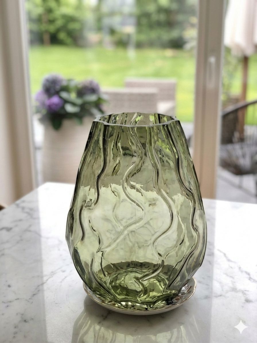Öko Glas Vase – Nachhaltige Eleganz für Innen- und Außenbereiche