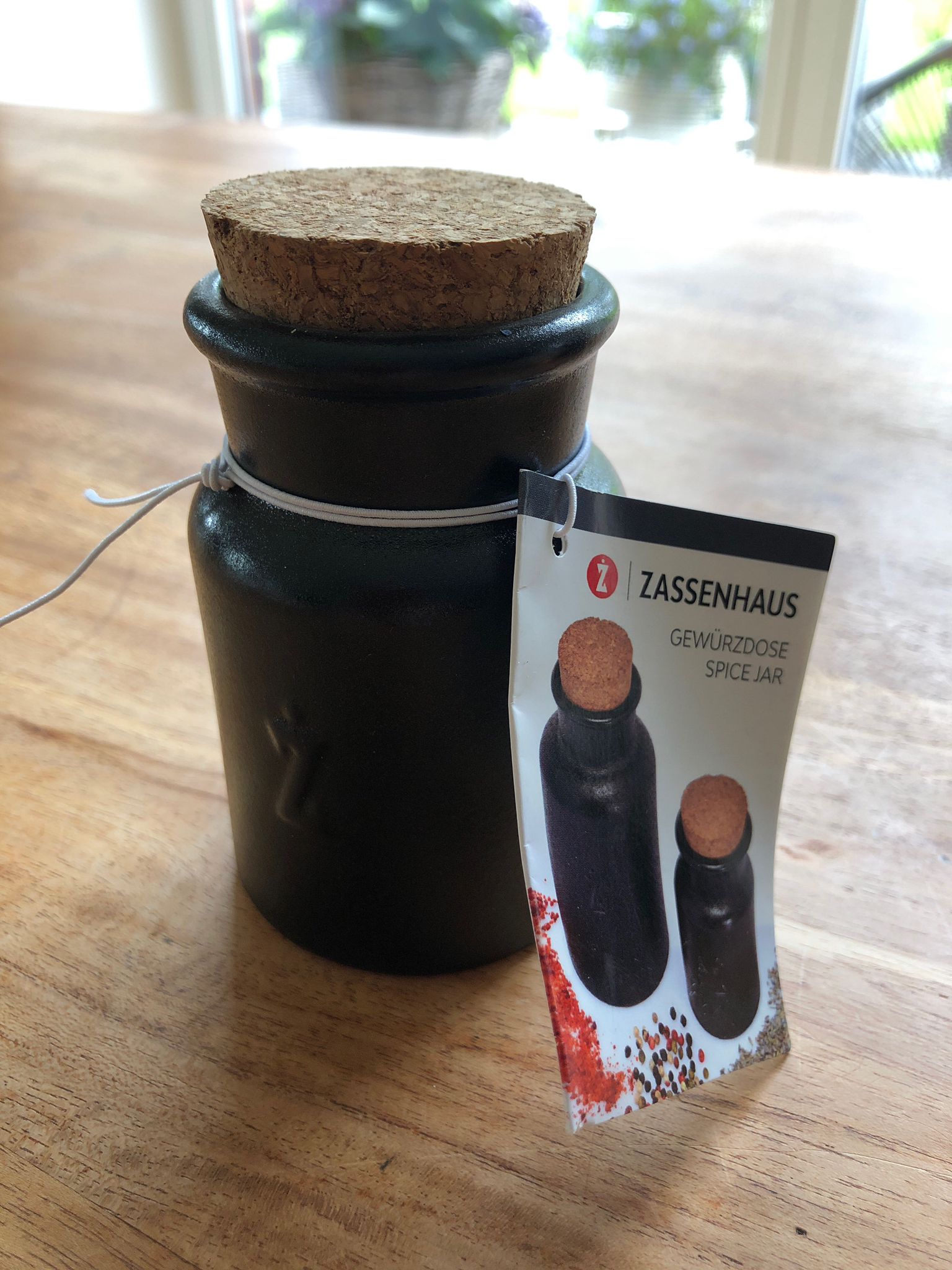 Zassenhaus Gewürzdose anthrazit 2 Größen aus Keramik