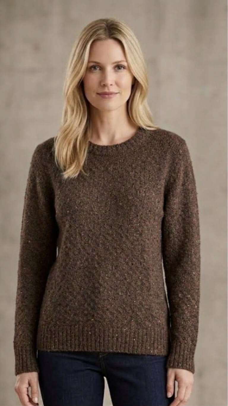 Eleganter Damenpullover mit Pailletten – Hochwertiger Strickpullover mit Wollanteil und edlem Glanz NED Dutch Fashion