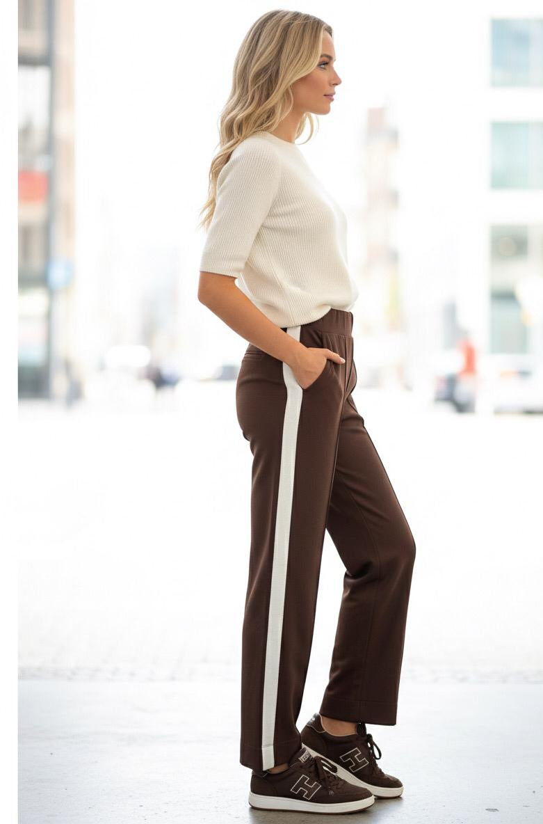 Enjoy Womenswear Damen-Sweathose mit sportlichem Seitenstreifen