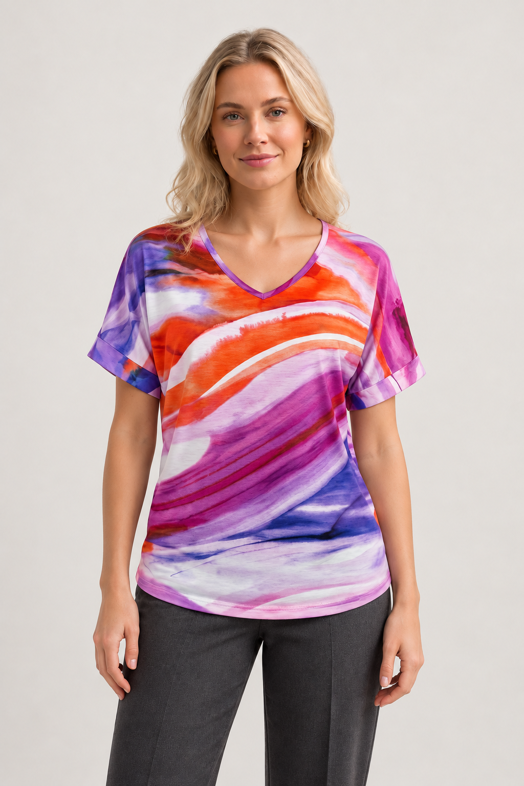 NED Multicolor Shirt – Vorderansicht am Model