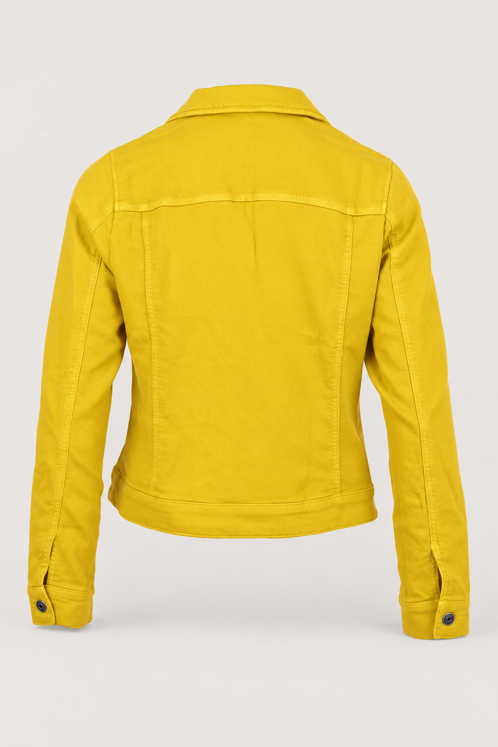Enjoy Sweat-Jeansjacke in Gelb – Rückansicht #Farbe_Gelb