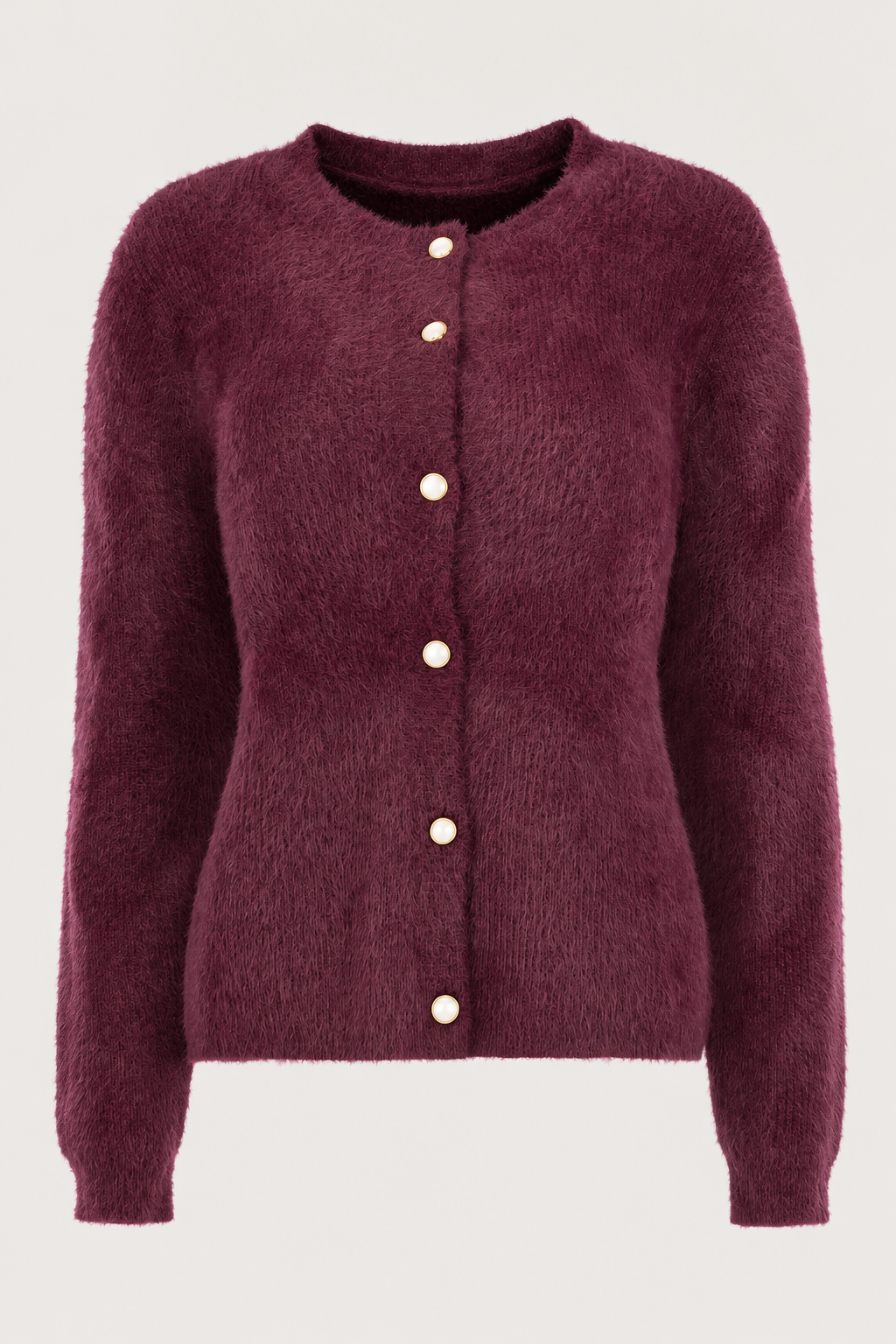 NED DELTA Strick-Cardigan – lila – Vorderansicht #Farbe_Lila
