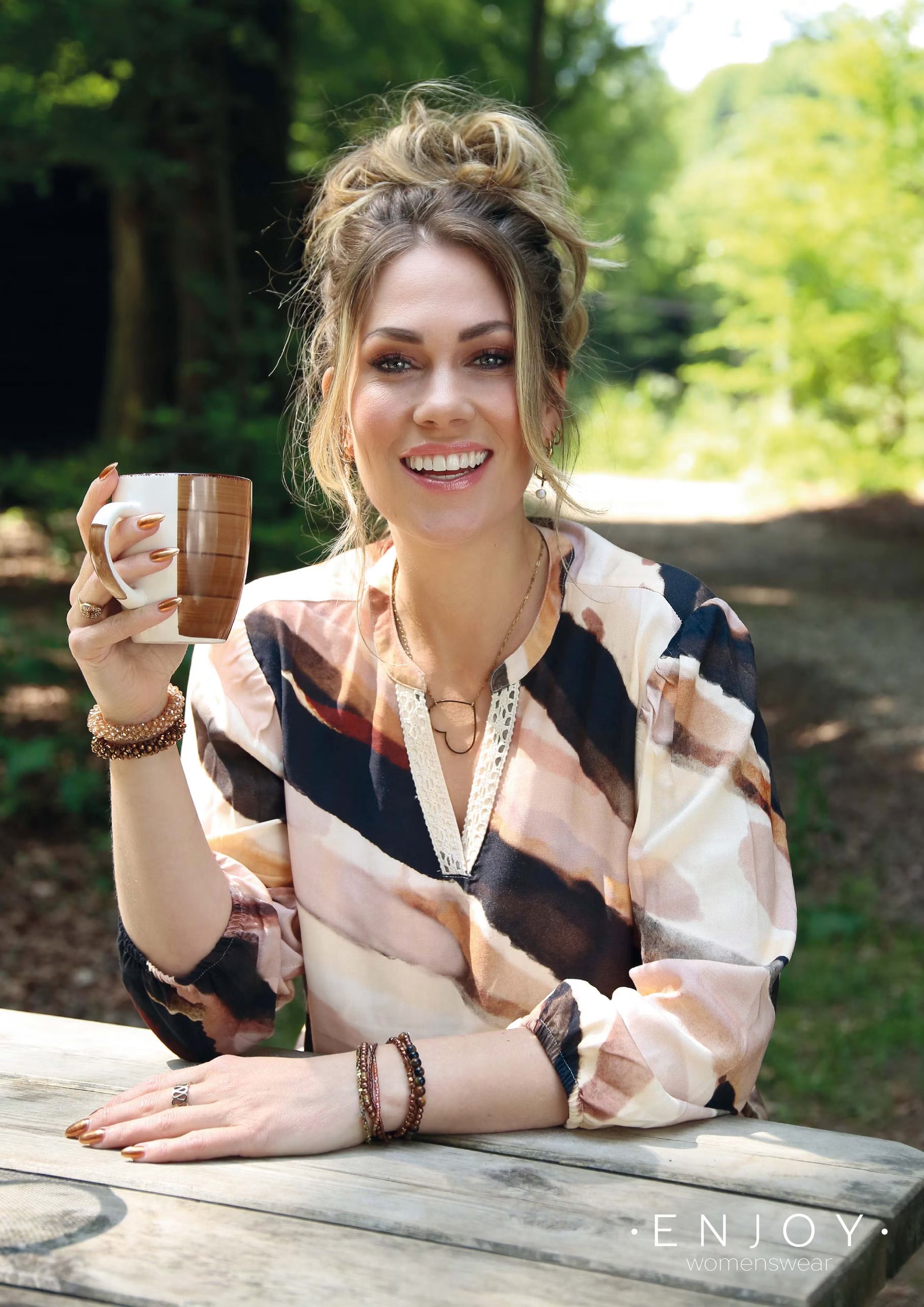 Shop the Look Bluse Panta Loni ENJOY womenswear